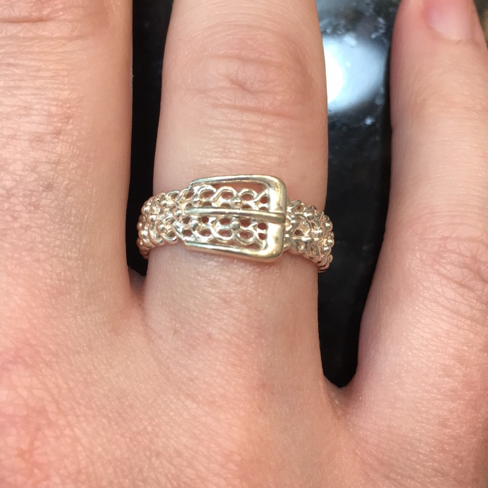 Sterling Silver Belt Ring